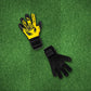 Guantes de arquero Buffon Escorpión Amarillo – foto de ambiente