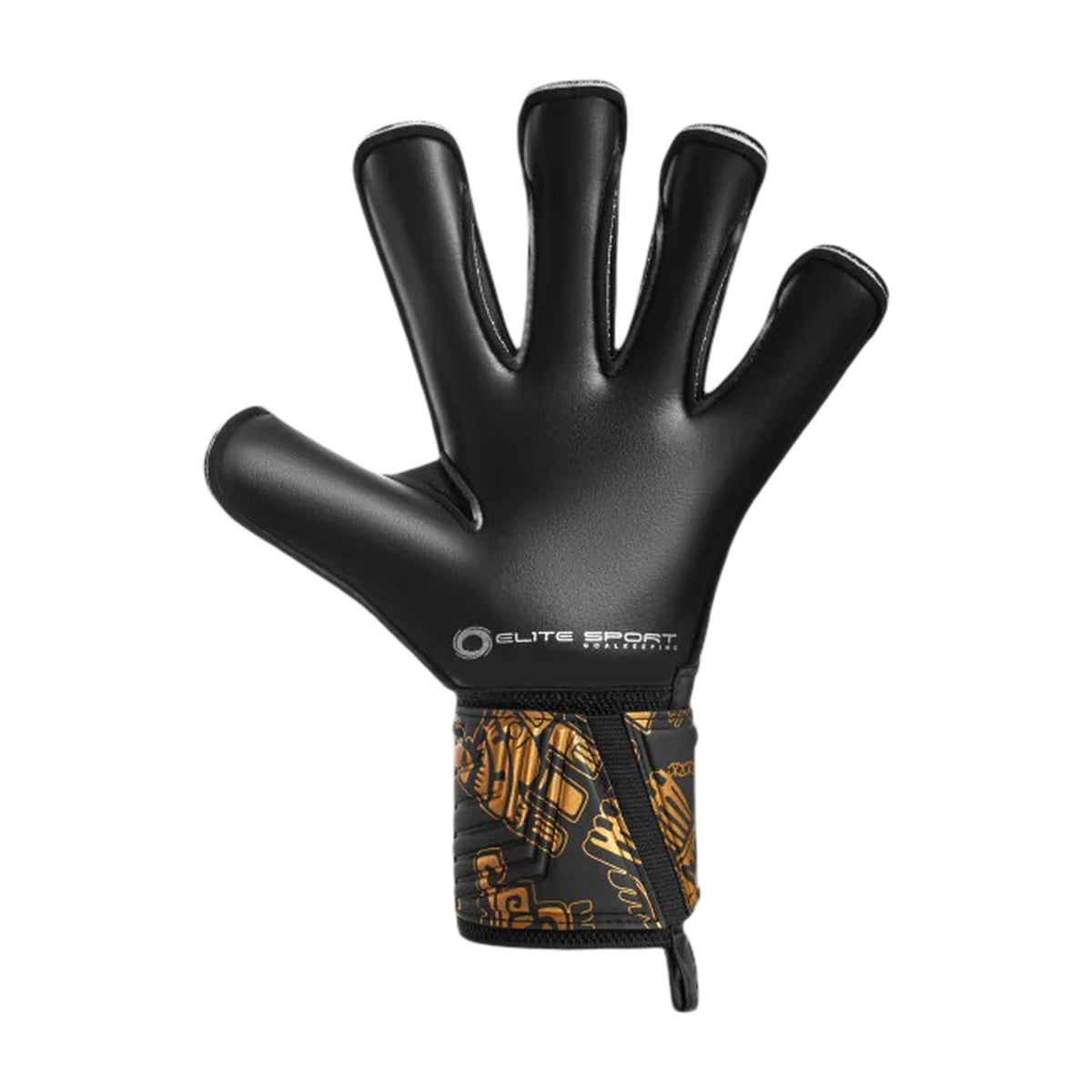 Guantes de arquero Elite Aztlan Negro Dorado – palma
