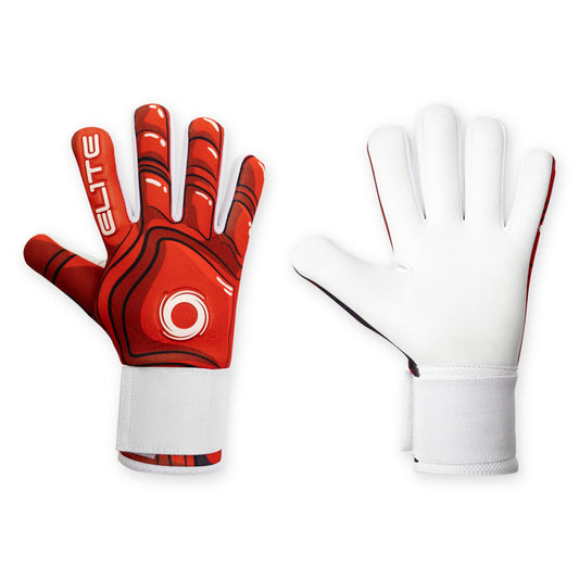 Guantes de arquero Elite KR Rojo – par: dorso y palma