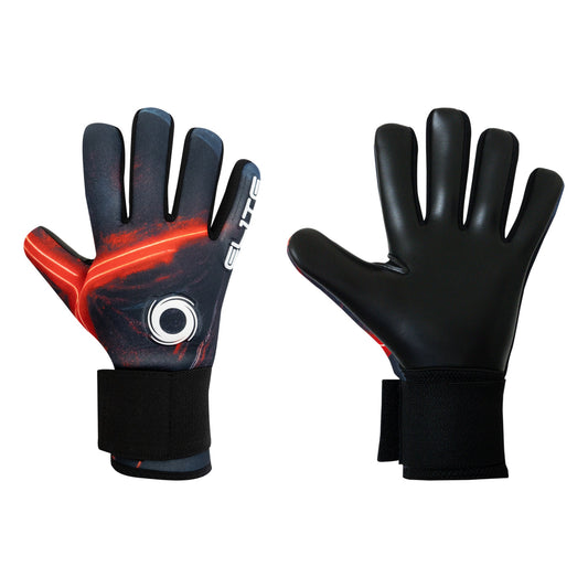 Guantes de arquero Elite Laser Negro Rojo – par: dorso y palma
