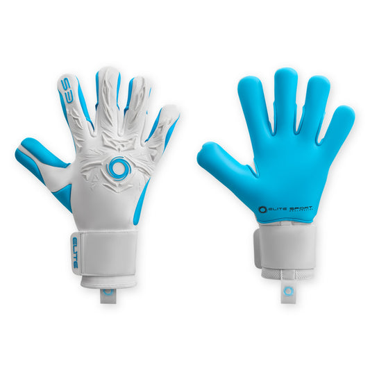 Guantes de arquero Elite Revolution X Aqua Blanco Aqua – par: dorso y palma
