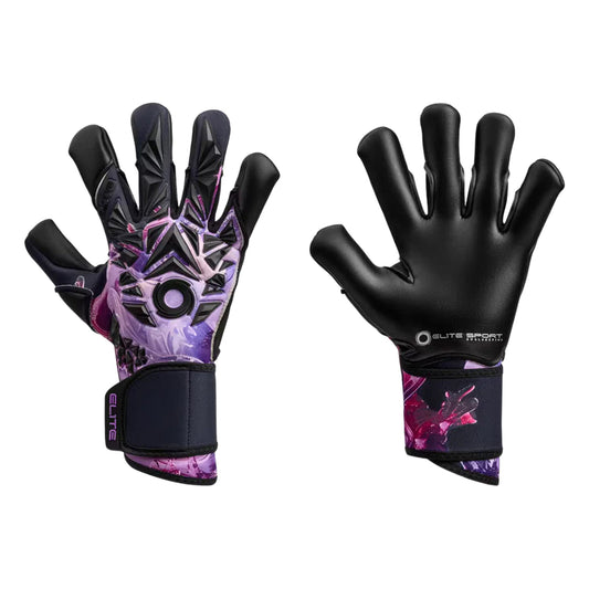 Guantes de arquero Elite Sport Amethyst Morado – par: dorso y palma