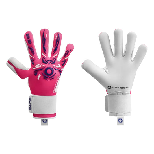 Guantes de arquero Elite Sport Revolution X BC Rosado – par: dorso y palma