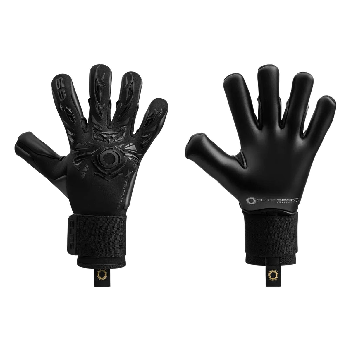 Guantes de arquero Elite Sport Revolution X Black – par: dorso y palma