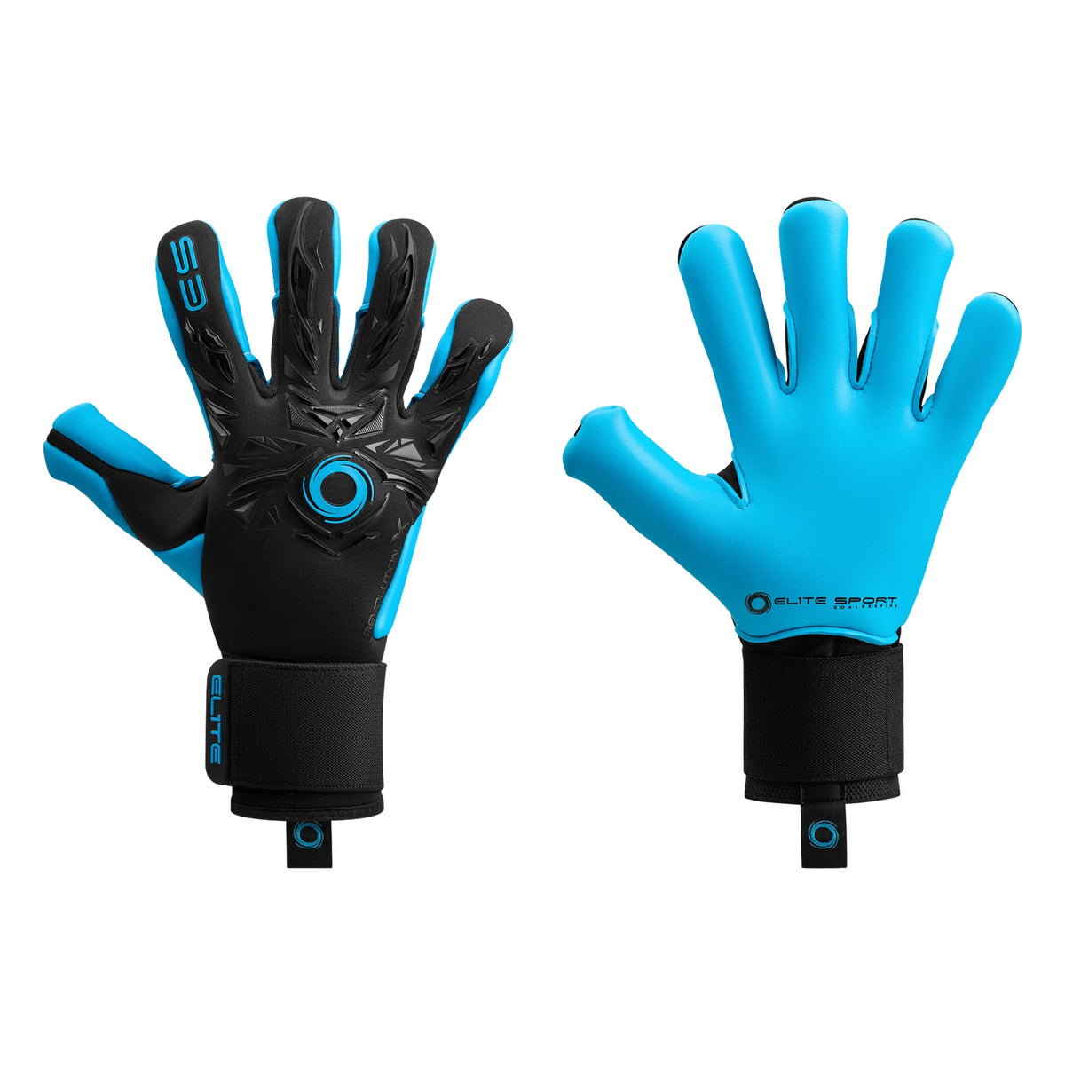 Guantes de arquero Elite Sport Revolution X Combi Aqua – par: dorso y palma