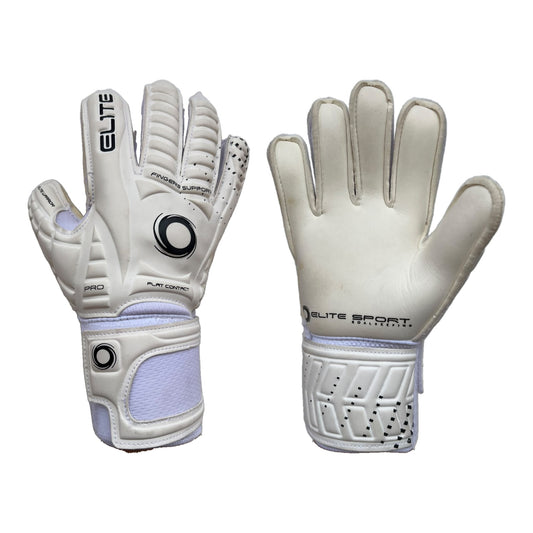 Guantes de arquero Elite Warrior White Blanco - par: dorso y palma