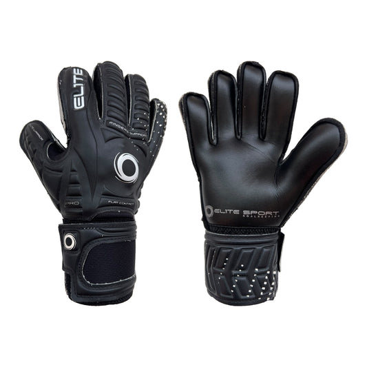 Guantes de arquero Elite Warrior Negro - par: dorso y palma