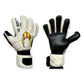 Guantes de arquero HO Soccer Guerrero Pro NG Golden Team Blanco Dorado – par: dorso y palma