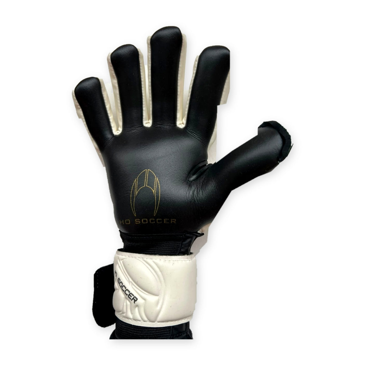 Guantes de arquero HO Soccer Guerrero Pro NG Golden Team Blanco Dorado – palma