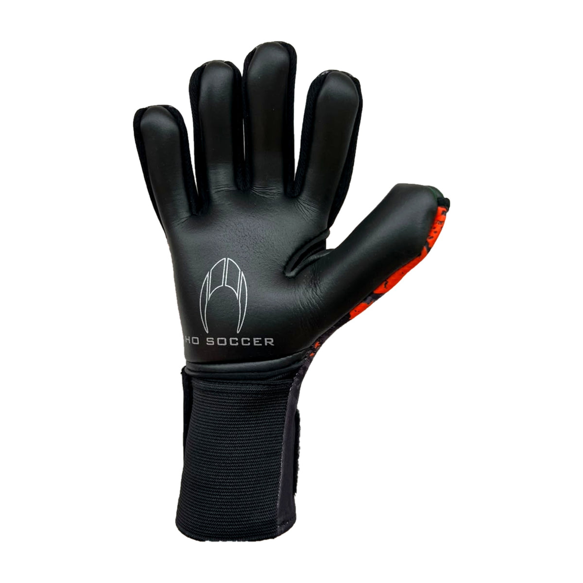 Guantes de arquero HO Soccer Kontrol Rage Orange Team Naranja Negro – palma