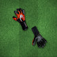 Guantes de arquero HO Soccer Kontrol Rage Orange Team Naranja Negro – foto de ambiente