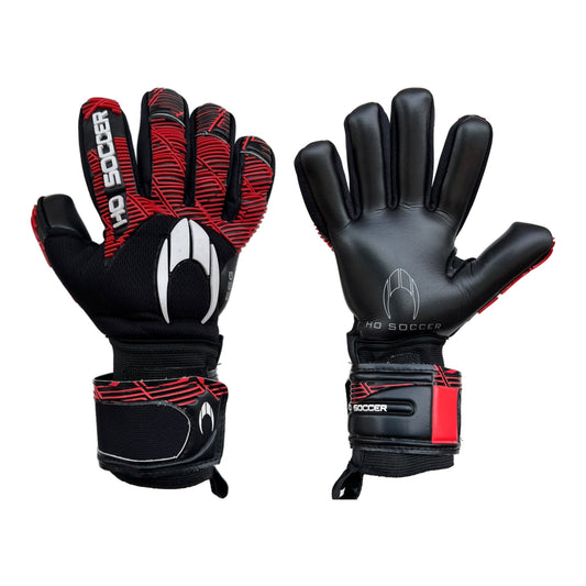 Guantes de arquero HO Soccer SSG Koncept Red Team Negro Rojo - par: dorso y palma