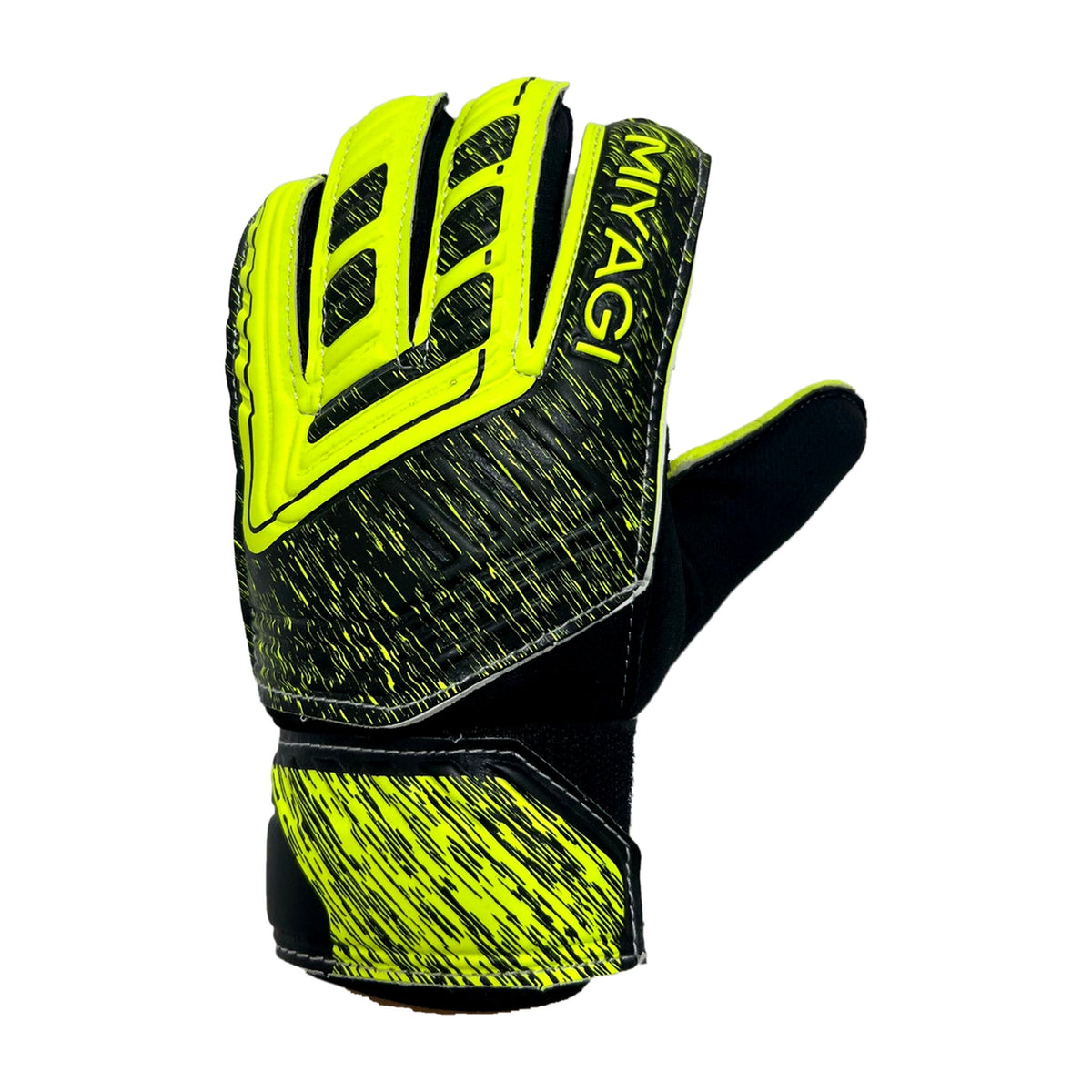 Guantes de arquero Miyagi Ace Niños Amarillo – dorso