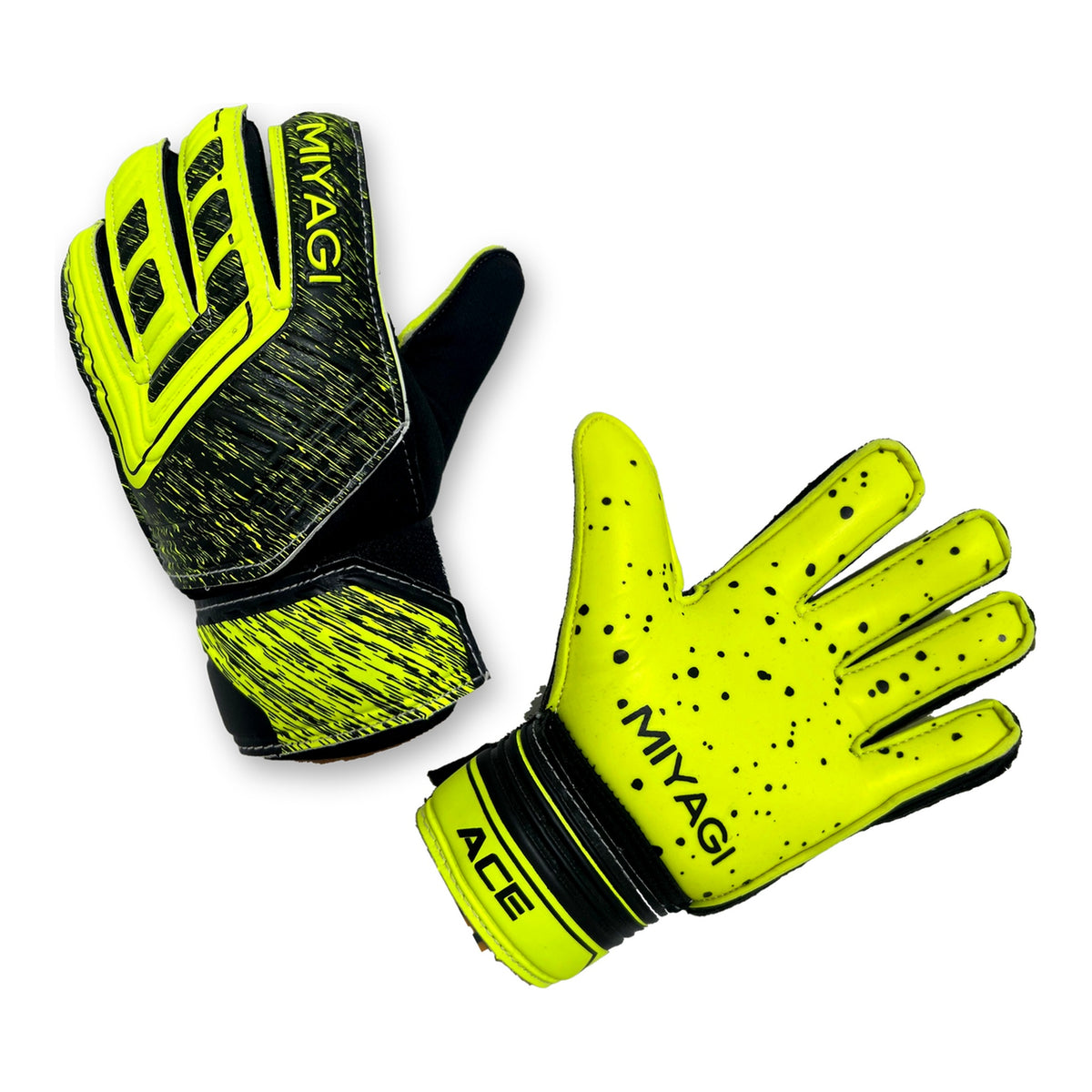 Guantes de arquero Miyagi Ace Niños Amarillo – los dos guantes