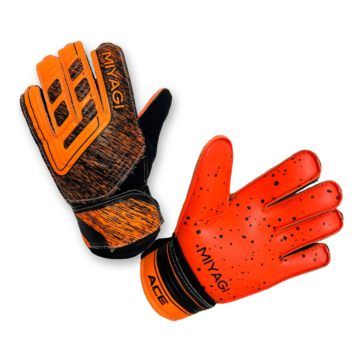 Guantes de arquero Miyagi Ace Niños Naranja – los dos guantes