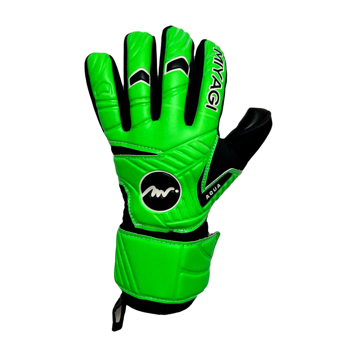 Guantes de arquero Miyagi Aqua Verde – dorso