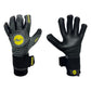 Guantes de arquero Miyagi Pro Meslier Gris Amarillo Palma Negra – par: dorso y palma