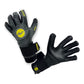 Guantes de arquero Miyagi Pro Meslier Gris Amarillo Palma Negra – los dos guantes