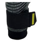 Guantes de arquero Miyagi Pro Meslier Gris Amarillo Palma Negra – muñequera y cierre