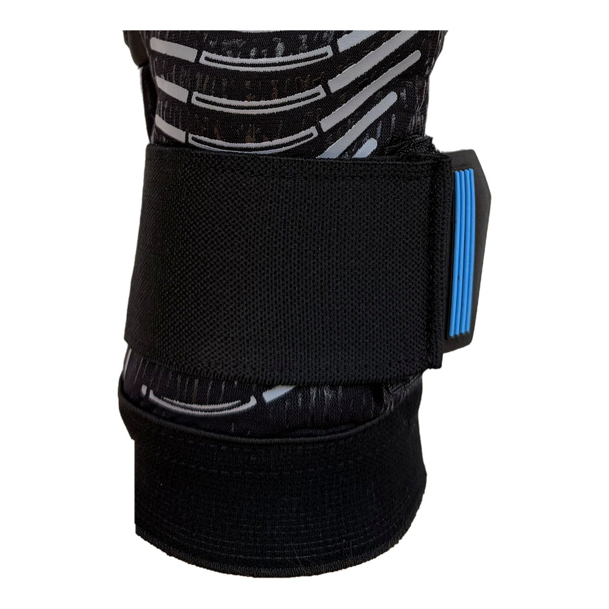 Guantes de arquero Miyagi Pro Meslier Negro Azul – muñequera y cierre