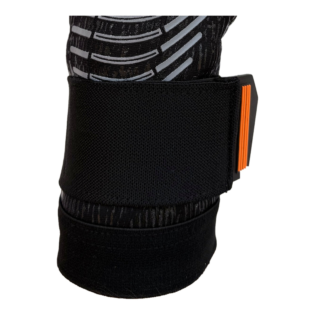 Guantes de arquero Miyagi Pro Meslier Negro Naranja – muñequera y cierre