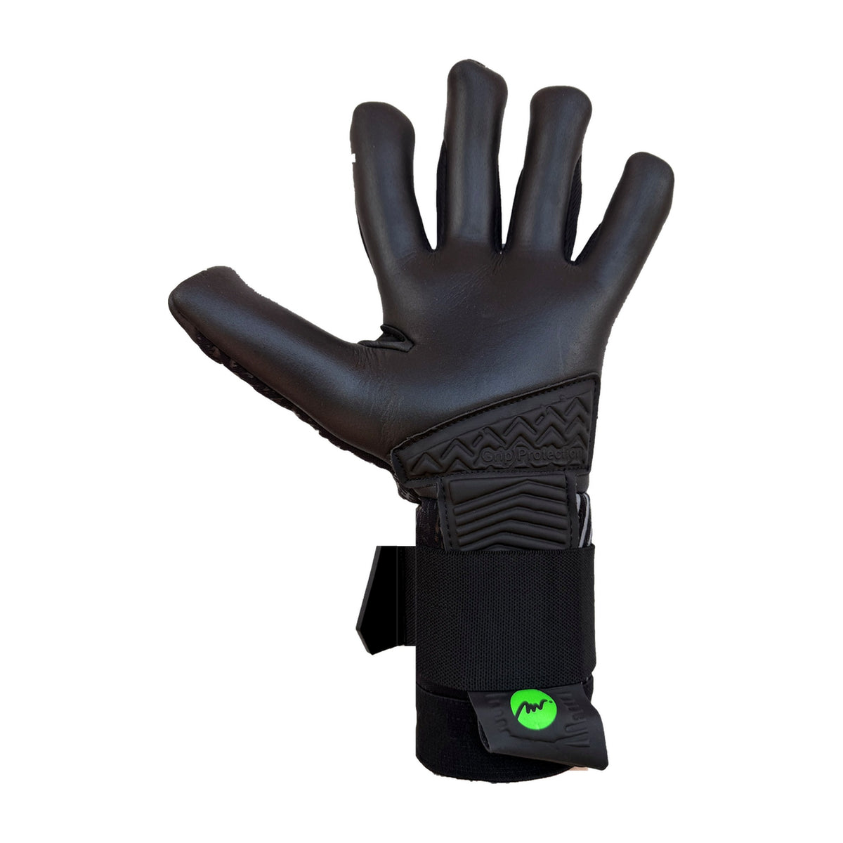 Guantes de arquero Miyagi Pro Meslier Negro Verde – palma
