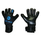 Guantes de arquero Miyagi Royal 2.0 Negro Azul – par: dorso y palma