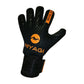 Guantes de arquero Miyagi Royal 2.0 Negro Naranja – dorso