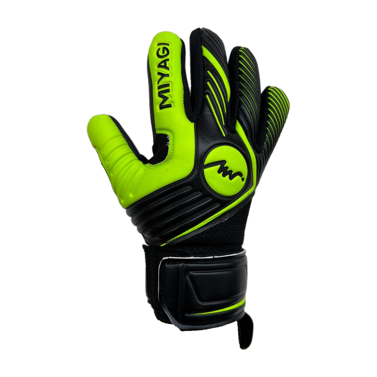 Guantes de arquero Miyagi Semipro MG051 Verde - dorso