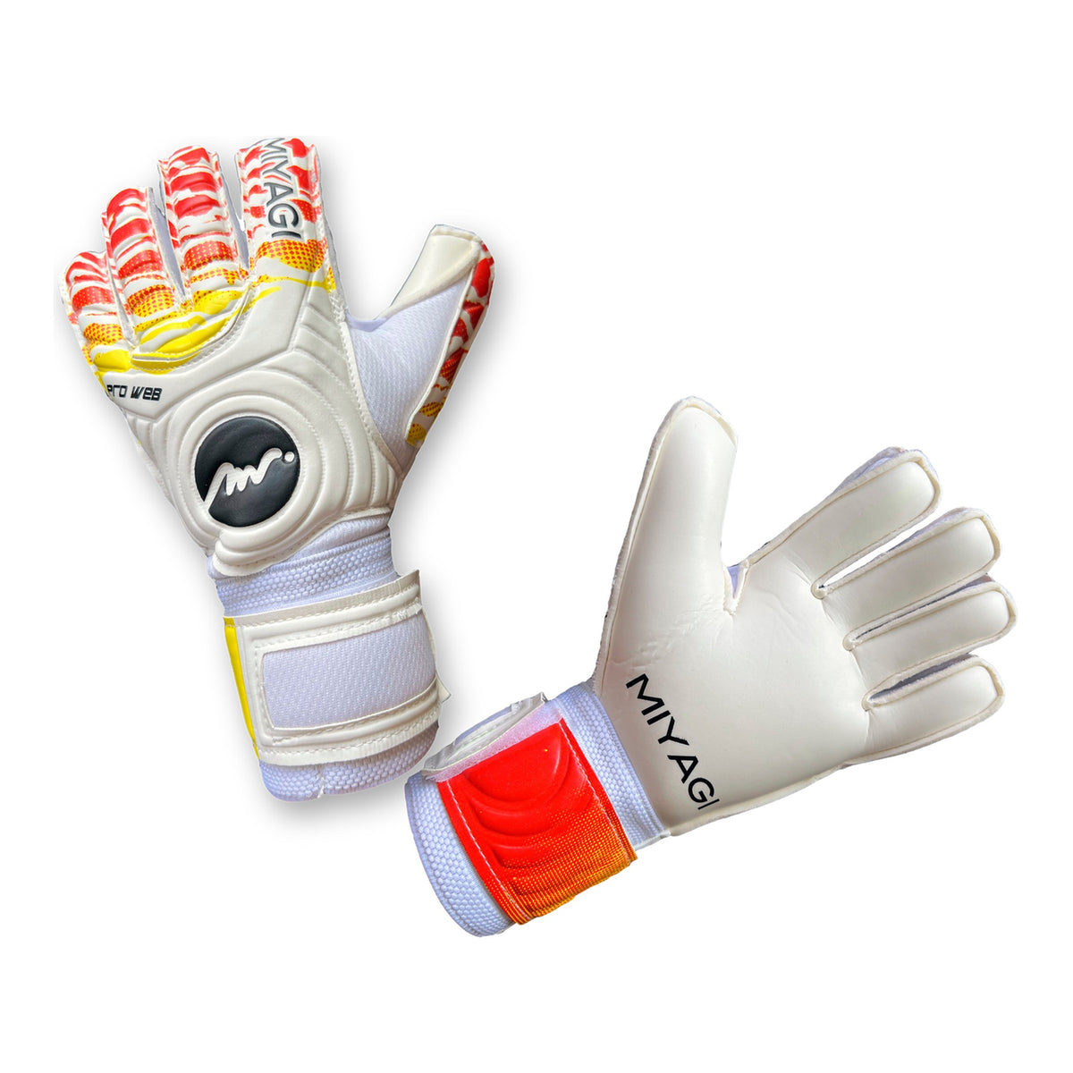 Guantes de arquero Miyagi Semipro P-Web Blanco – los dos guantes