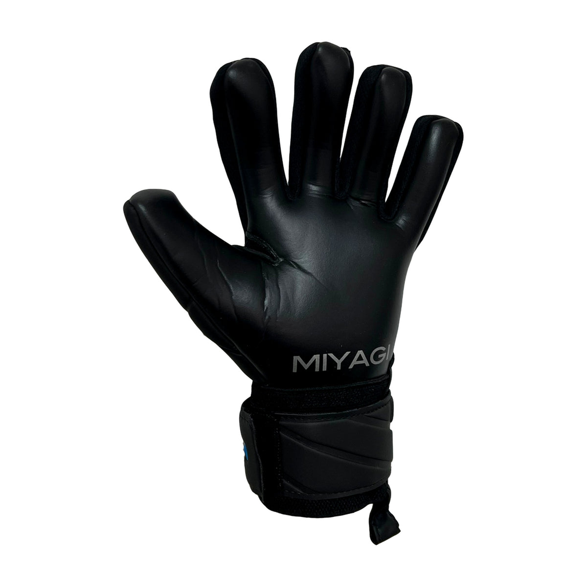 Guantes de arquero Miyagi Shadow Negro Azul – palma