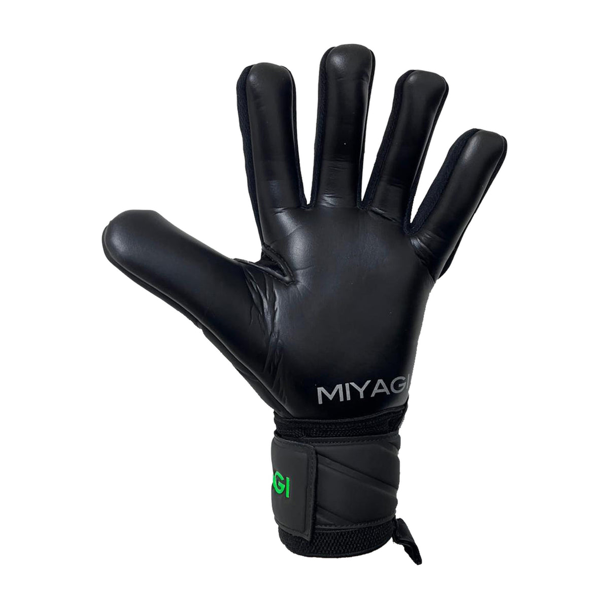Guantes de arquero Miyagi Shadow Negro Verde – palma