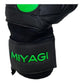 Guantes de arquero Miyagi Shadow Negro Verde – muñequera y cierre