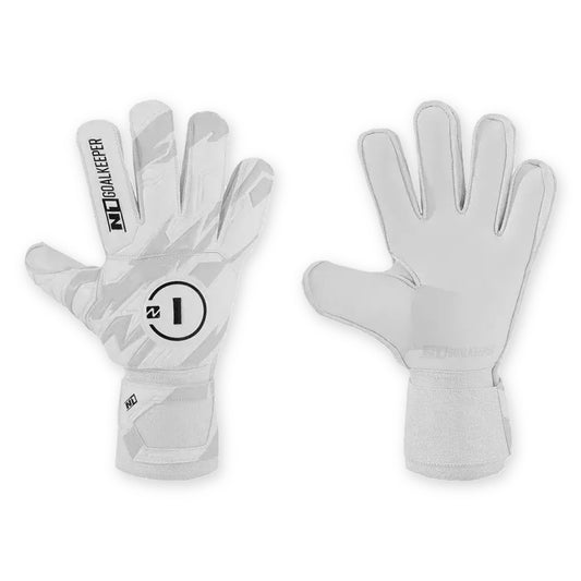 Guantes de arquero N1 Initial White Blanco - par: dorso y palma