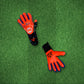 Guantes de arquero NYK Fenix XGrippy Naranja – foto de ambiente