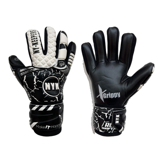 Guantes de arquero NYK RC12 Warrior Semipro Negro - par: dorso y palma
