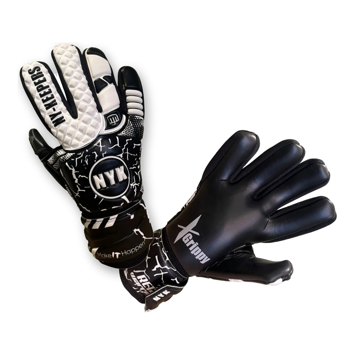 Guantes de arquero NYK RC12 Warrior Semipro Negro – los dos guantes