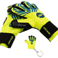 Guantes de arquero Miyagi Pro Grip - Amarillo Fosforescente