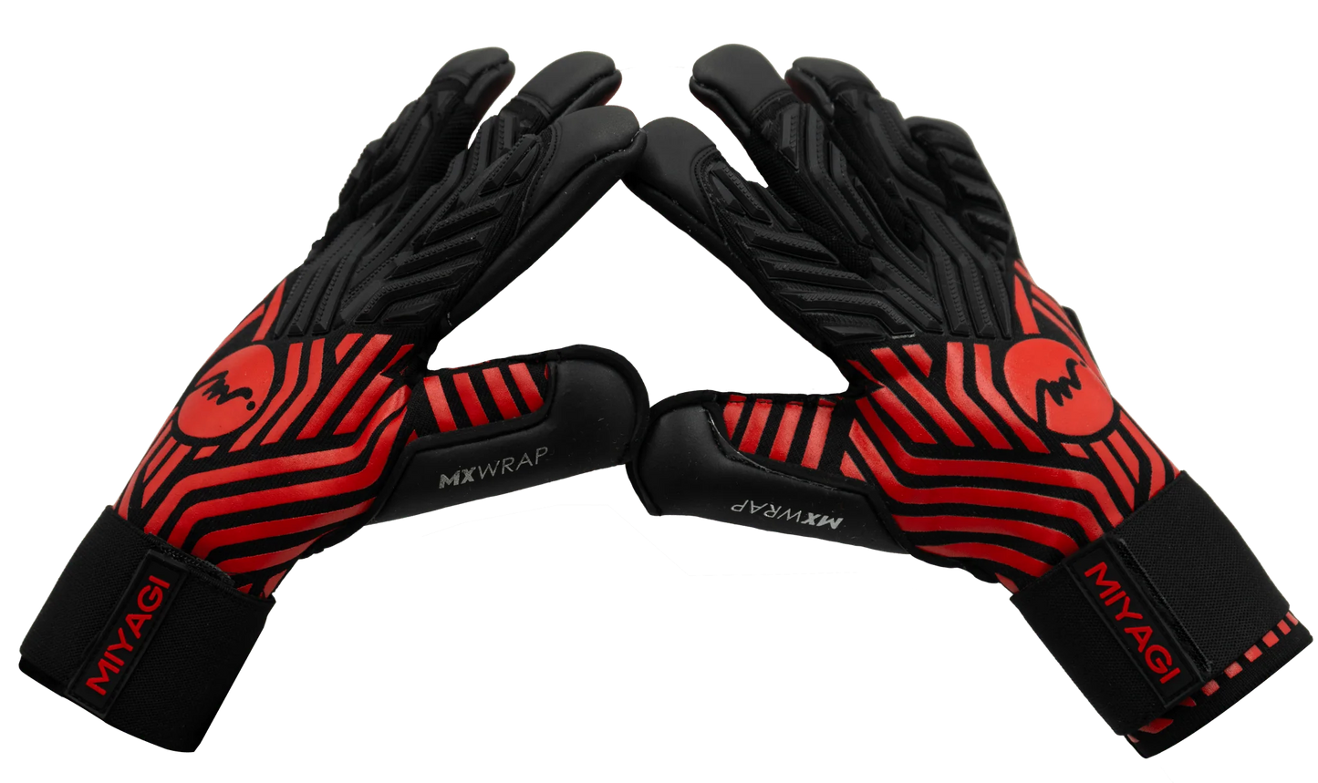 Guantes de arquero Miyagi Pro Grip - Rojo