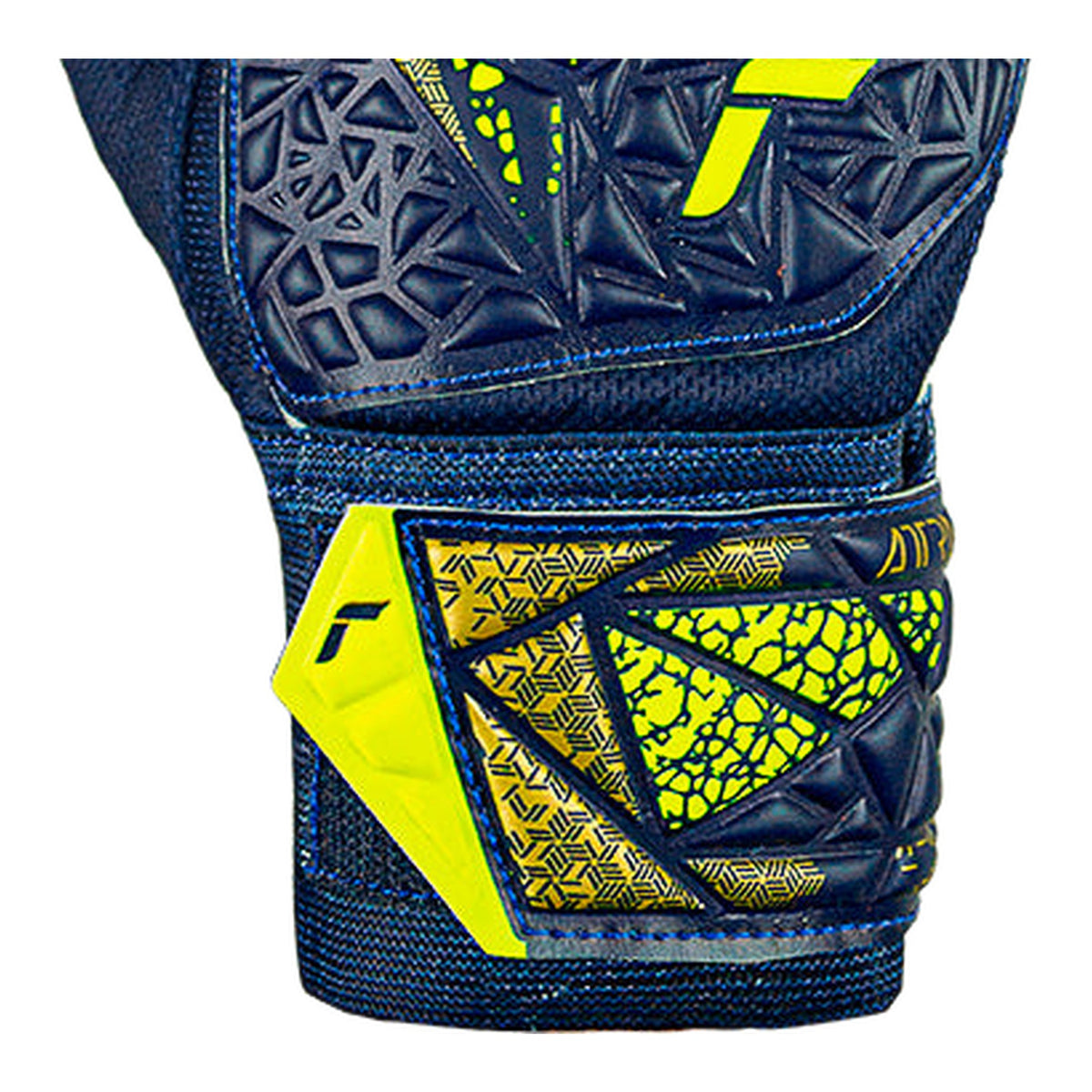 Guantes de arquero Reusch Attrakt Junior Azul Amarillo – muñequera y cierre