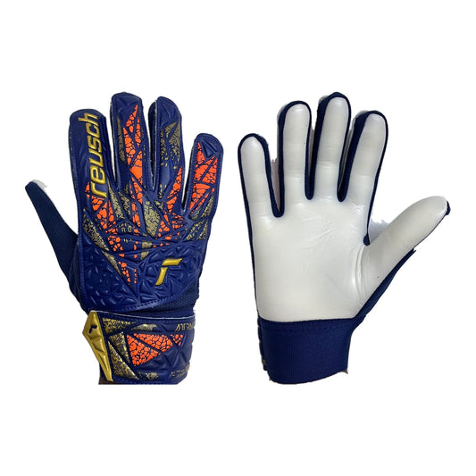 Guantes de arquero Reusch Attrakt Junior Morado - par: dorso y palma