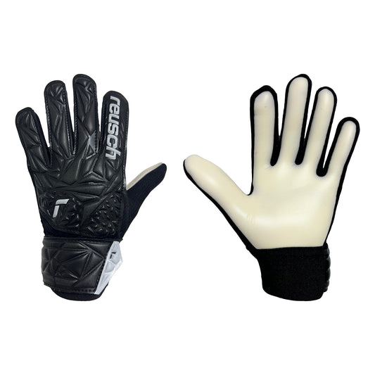 Guantes de arquero Reusch Attrakt Solid Niños Negro – par: dorso y palma