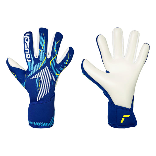 Guantes de arquero Reusch Fastgrip Advance Azul – par: dorso y palma