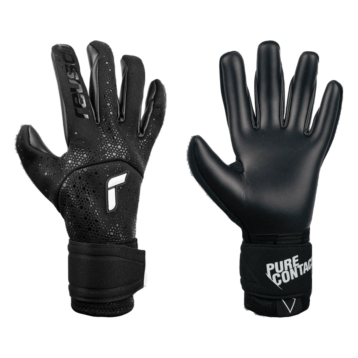 Guantes de arquero Reusch Pure Contact Infinity Negro – par: dorso y palma