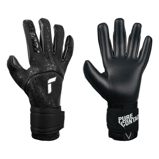 Guantes de arquero Reusch Pure Contact Infinity Negro – par: dorso y palma