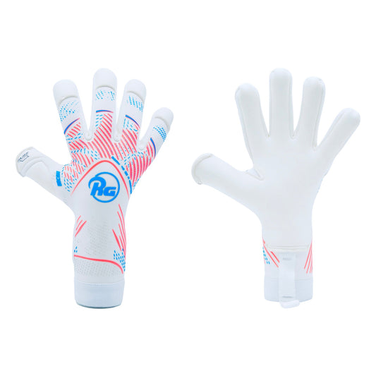 Guantes de arquero RG Bacan 26 Blanco – par: dorso y palma