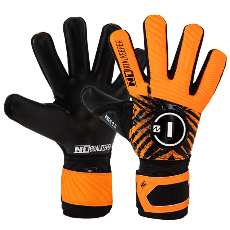 Guantes de arquero N1 Ares 2.0 KIDS PRO ORANGE - Naranja Negro