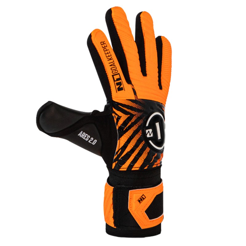Guantes de arquero N1 Ares 2.0 KIDS PRO ORANGE - Naranja Negro