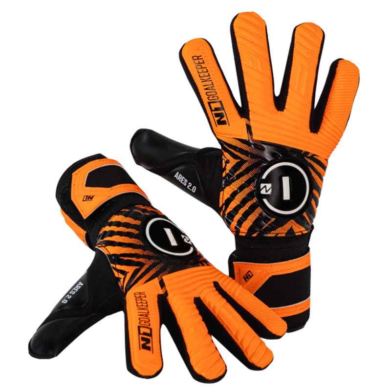 Guantes de arquero N1 Ares 2.0 KIDS PRO ORANGE - Naranja Negro