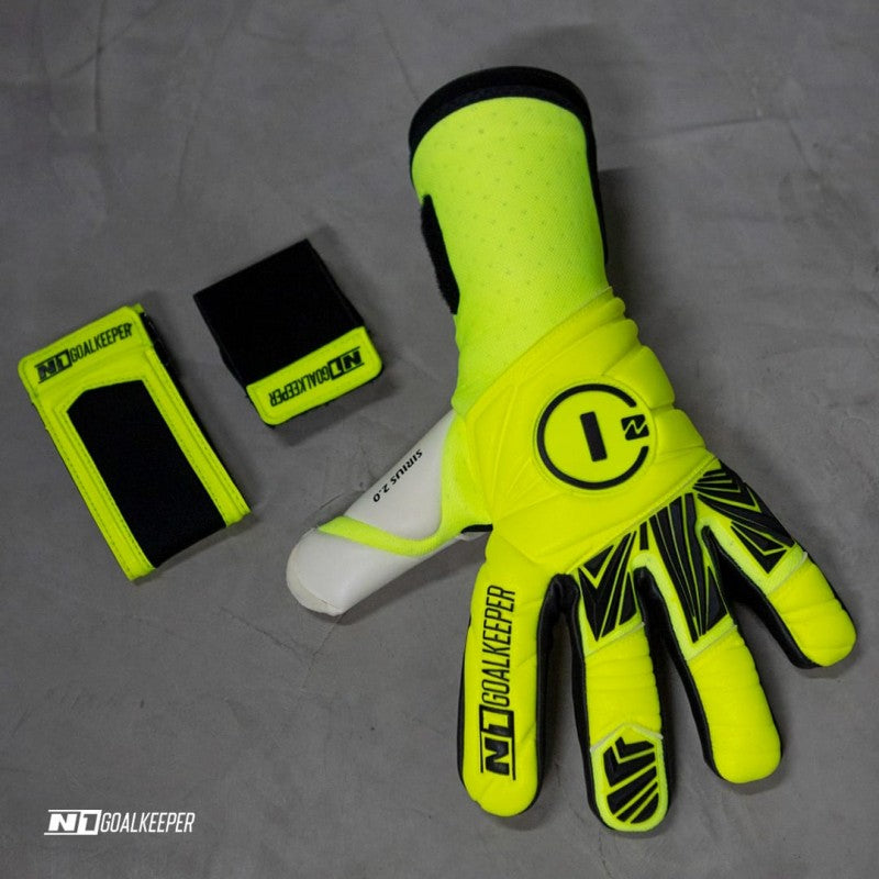 Guantes de arquero N1 Sirius 2.0 NEON UGT+ II - Neon Negro